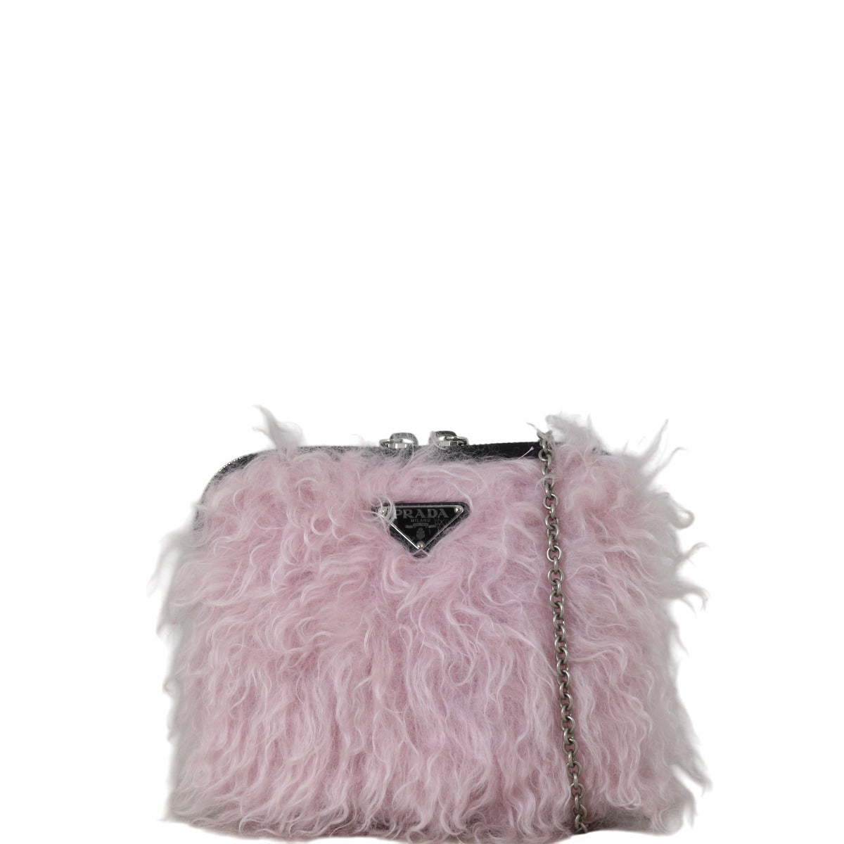Prada Crossbody Bag Montone & Tessuto Shoulder Bag Nylon Black Pink
