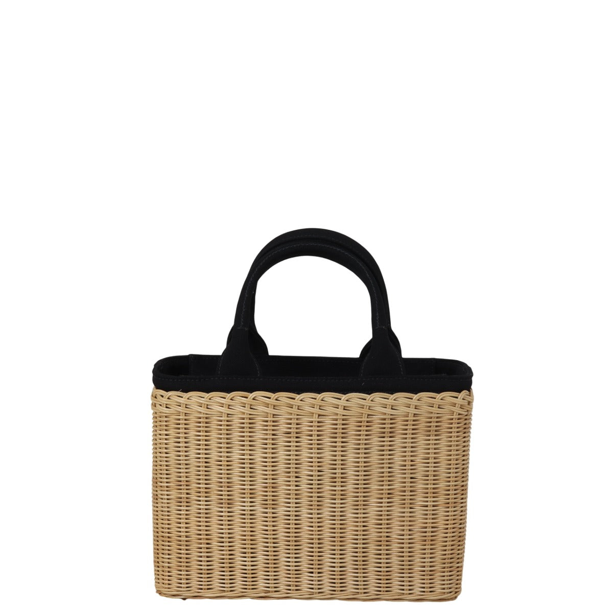 Prada Basket Tote Handbag Raffia Tote Bag