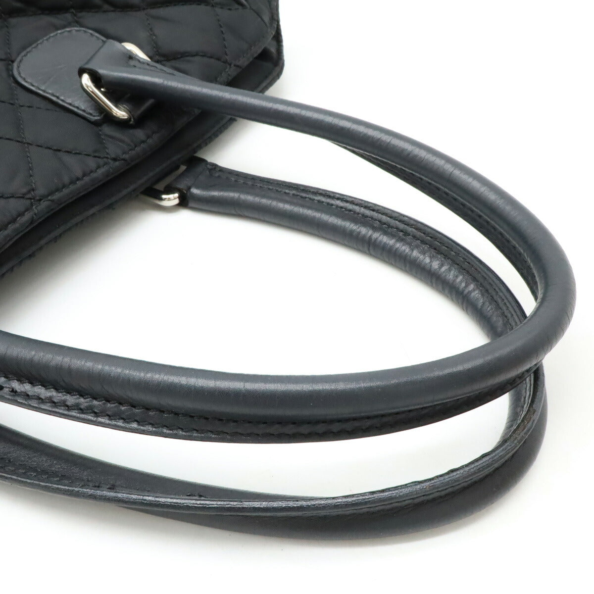 Chanel Nylon Canvas/Leather Paris New York Matelasse 2way Bag A33100