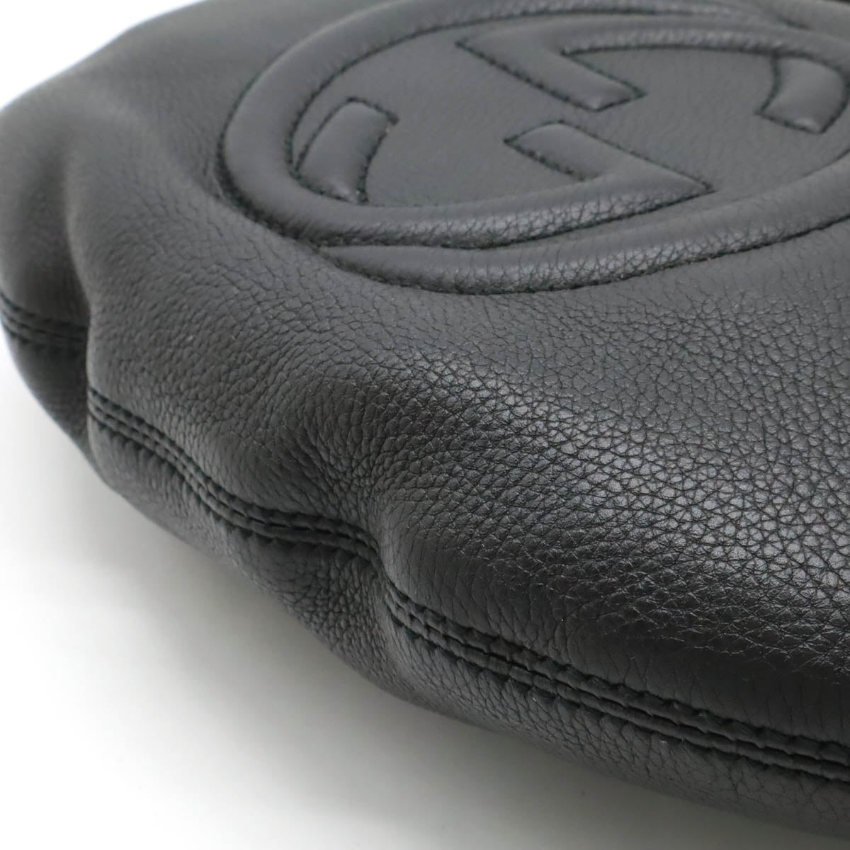 Gucci Soho Interlocking Shoulder Bag Leather 3