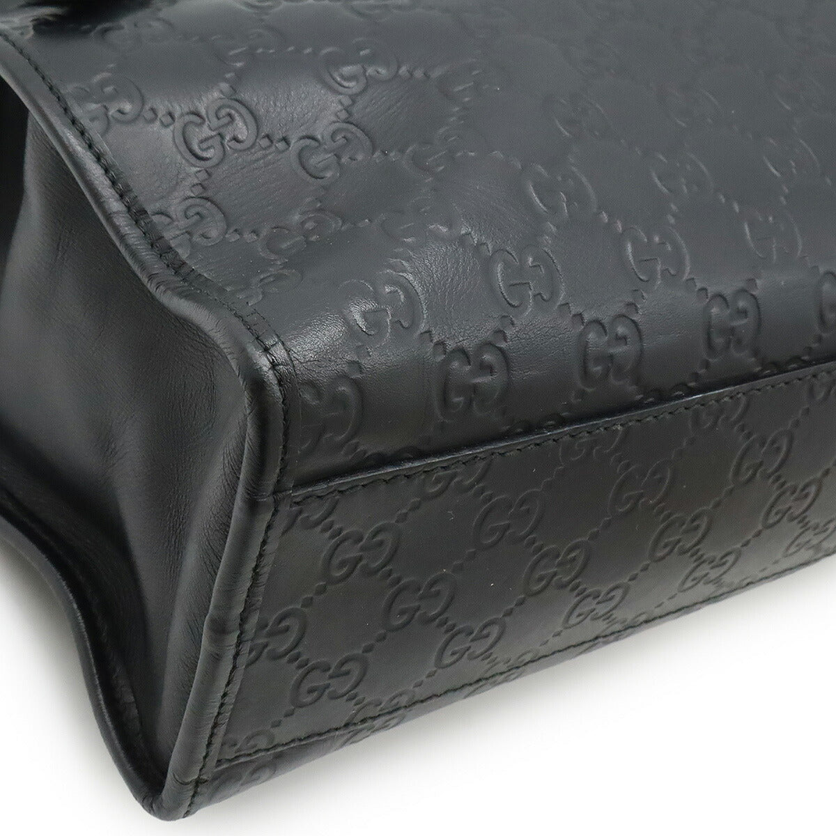 Gucci ssima Coated Briefcase Handbag Leather Travel Bag
