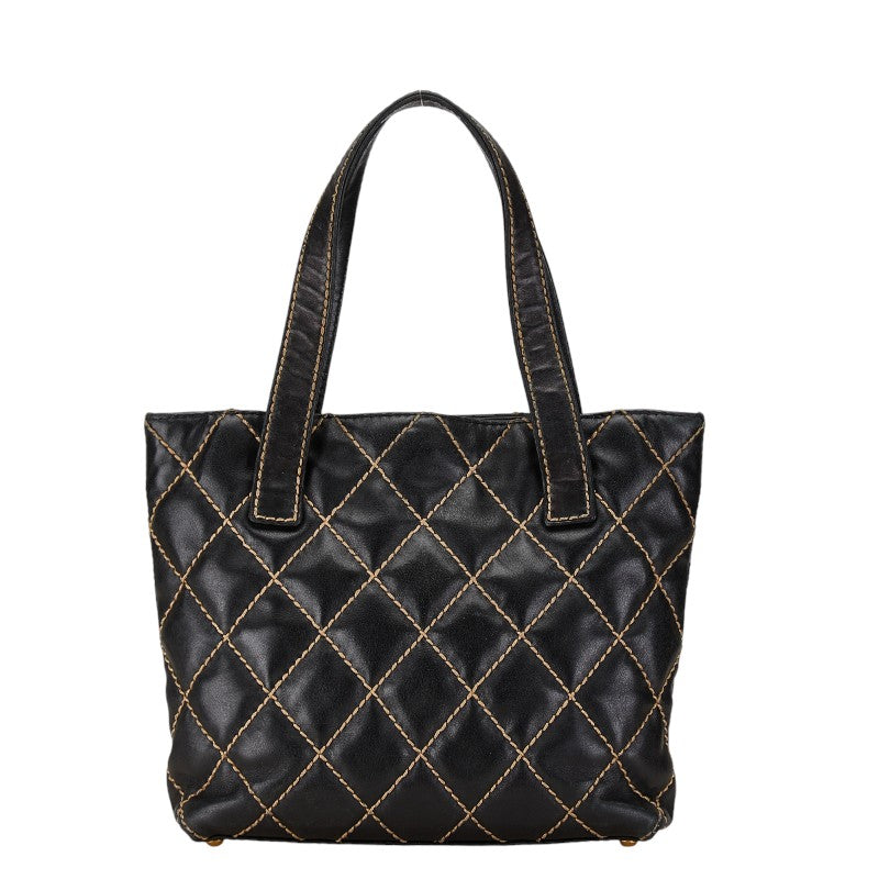 Chanel Coco Mark Matelasse Wild Stitch Lambskin 2Way Bag