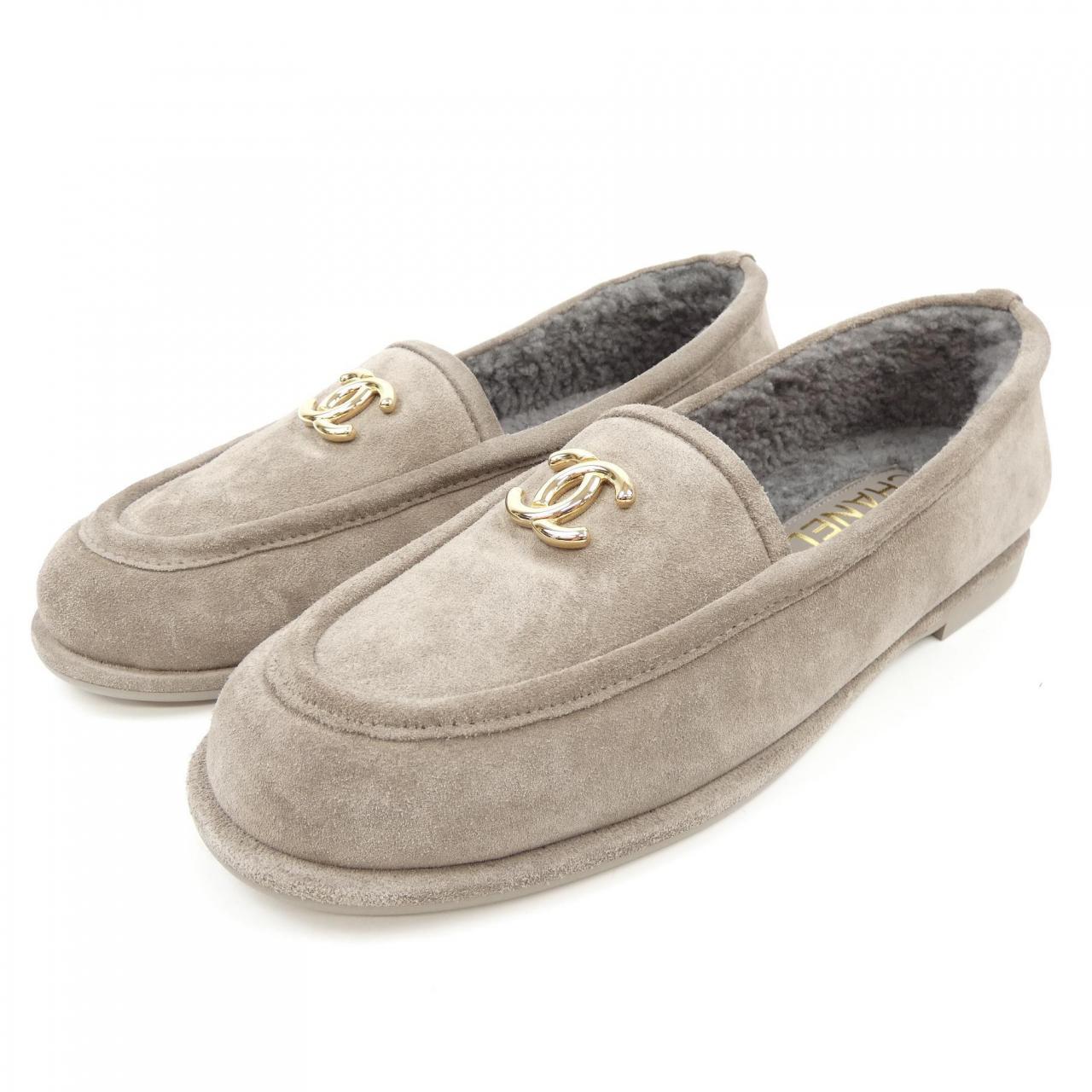 Chanel G45886B17976 Suede Calfskin Shoes for Women