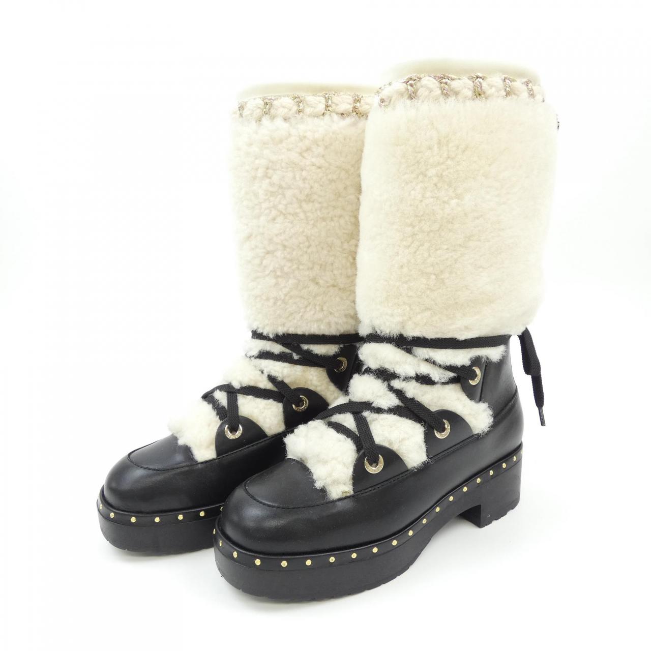 Chanel G35157Y52512 Shearling&calfskin Long Boots for Women