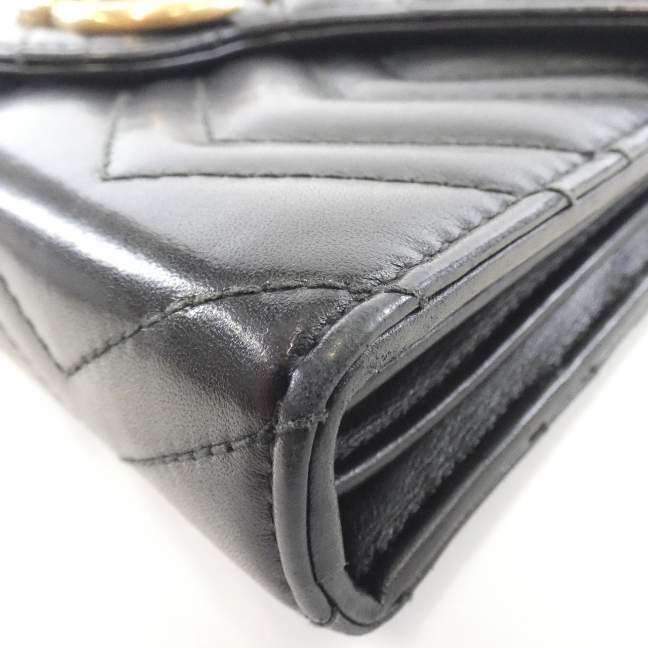 Gucci Marmont Chevron Shoulder Bag Leather Quilted