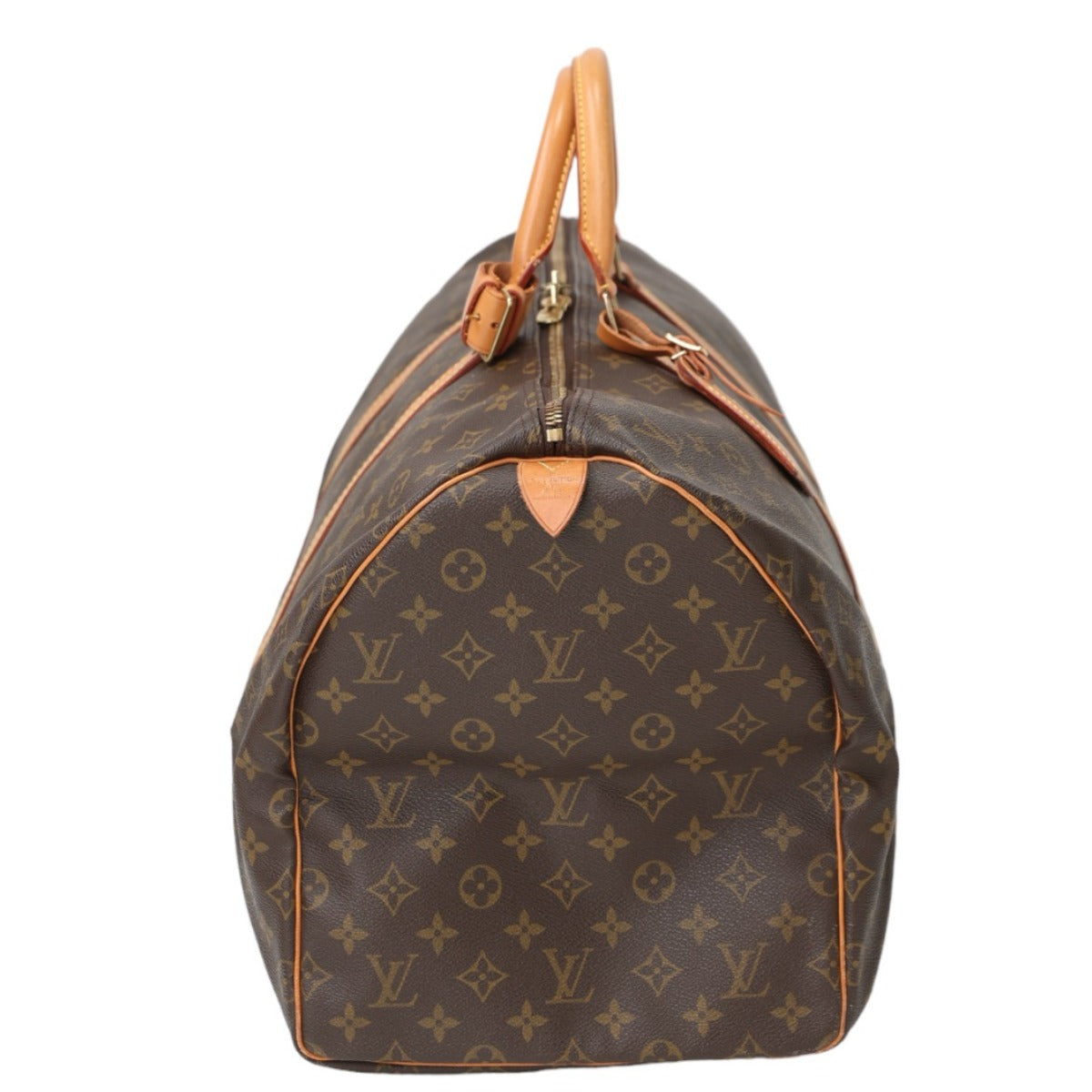 Louis Vuitton Boston Duffel M41424 Keepall 55 Monogram Canvas Brown Travel Bag