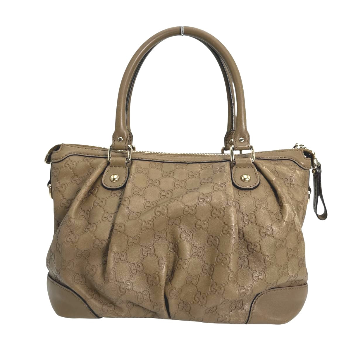 Gucci Guccisima Sukey Leather Brown Shoulder Bag