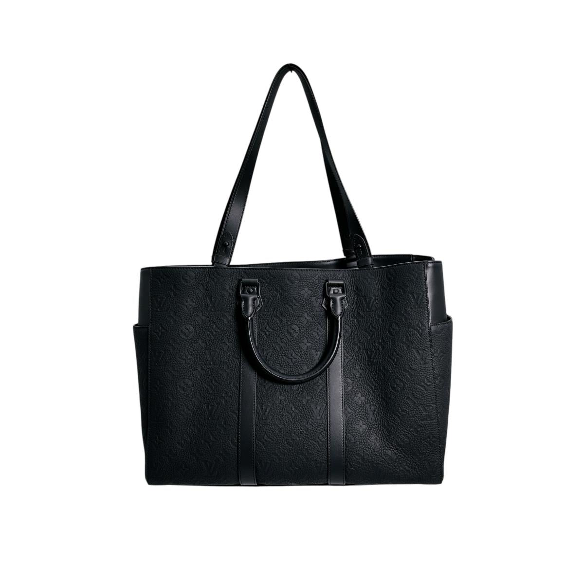 Louis Vuitton M21865 Cowhide Taurillon Clemence Sac Monogram Black Handbag