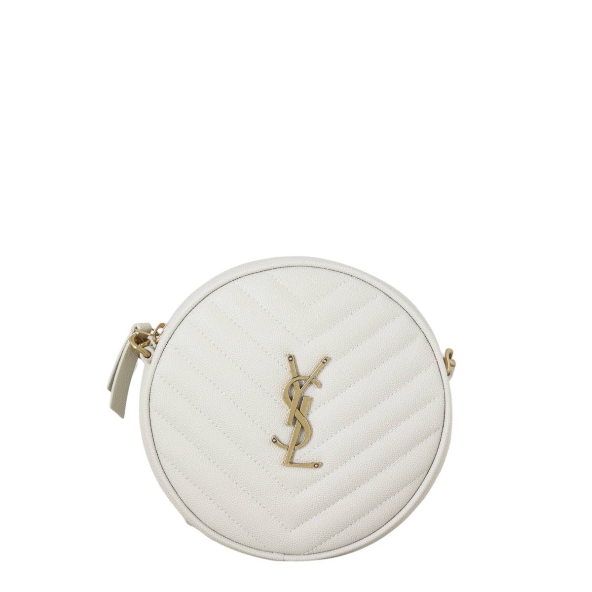 YSL Saint Laurent Vinyle Round Camera Bag Crossbody Bag