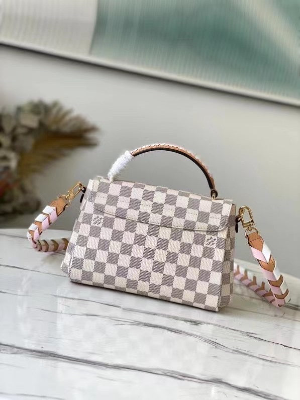 Top Quality Croisette Damier Azur For Women Canvas Pink Crossbody Bag