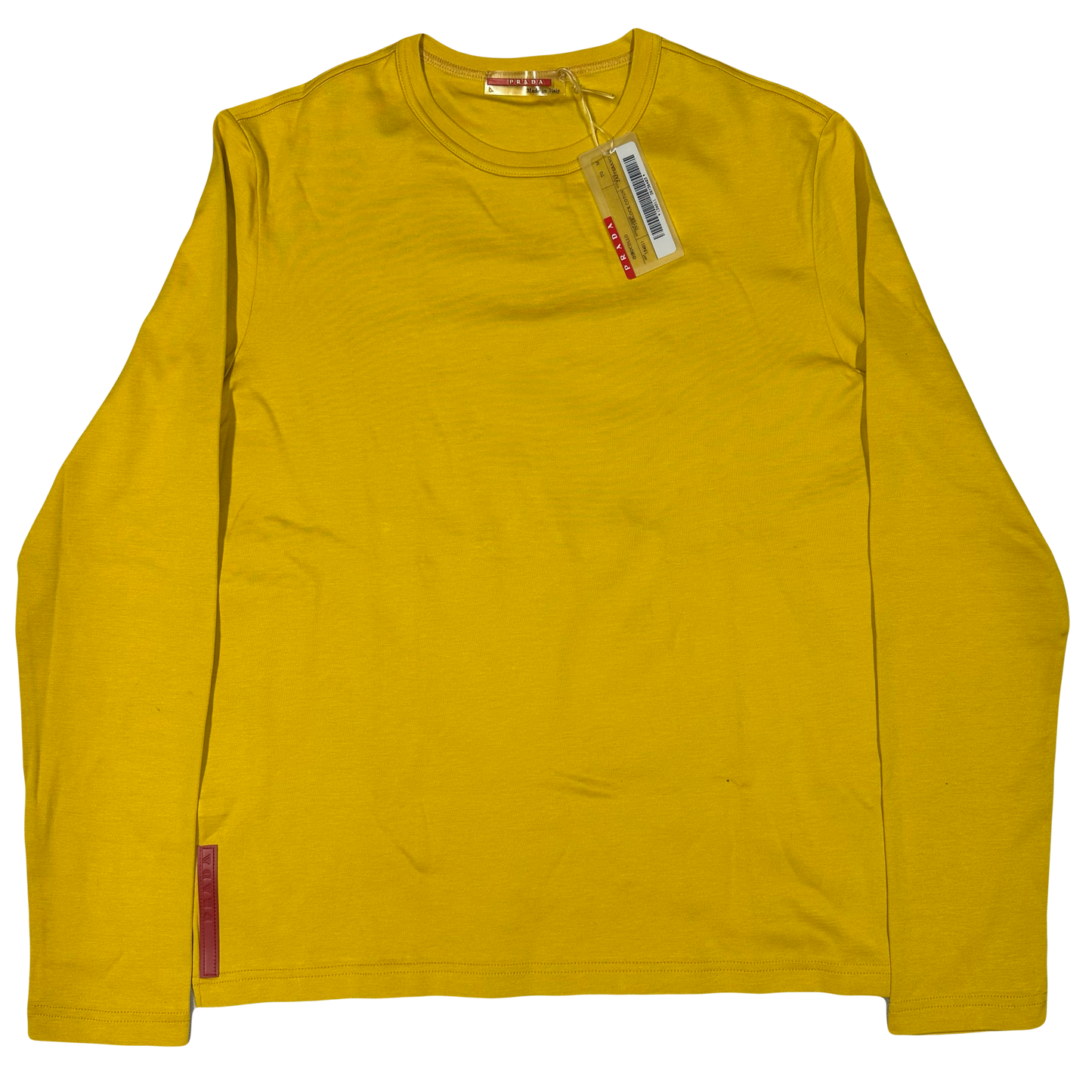 Prada Handbag Women’s Long Sleeve Shirt In L Yellow
