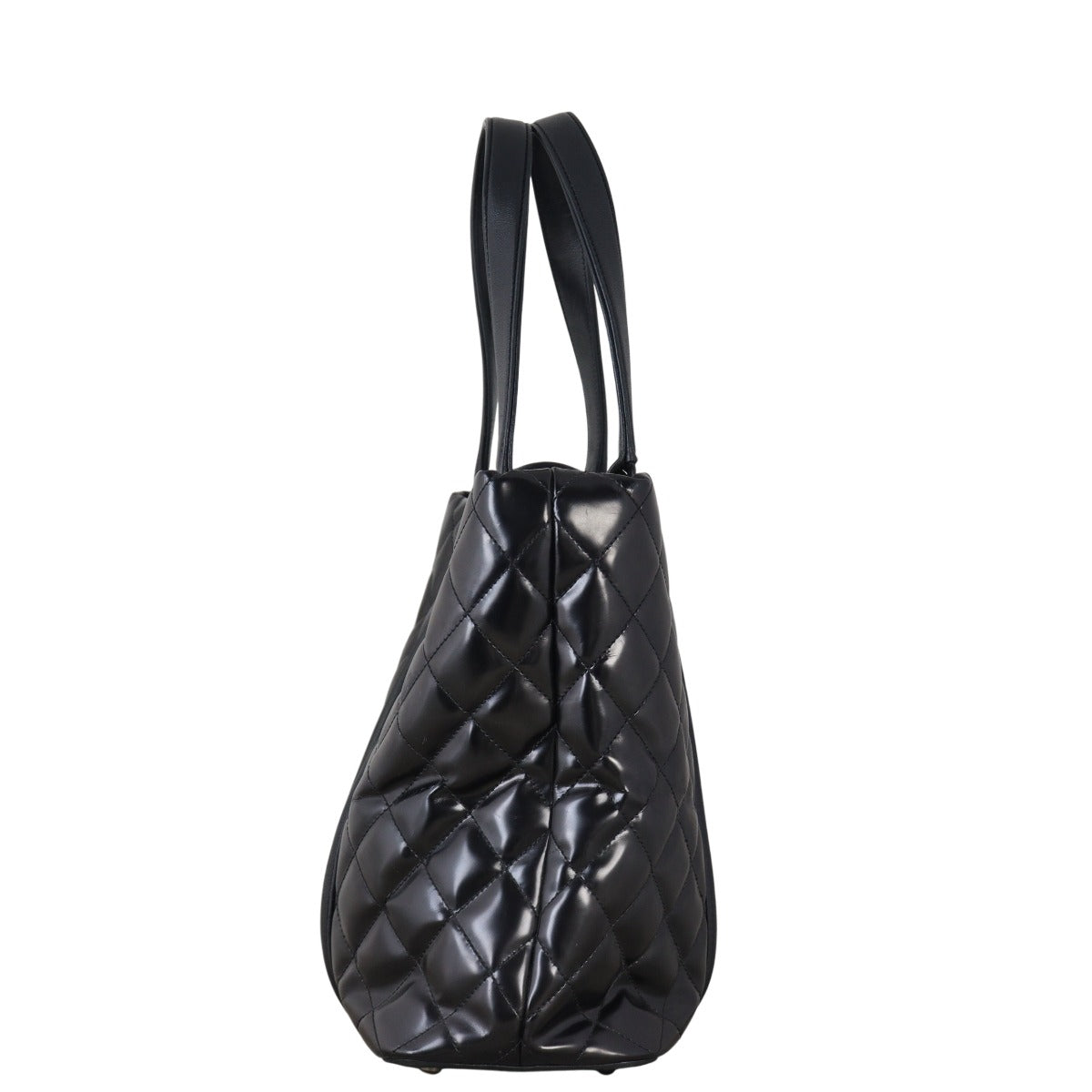 Chanel Boy Shopping Tote Quilted Black Tote Bag