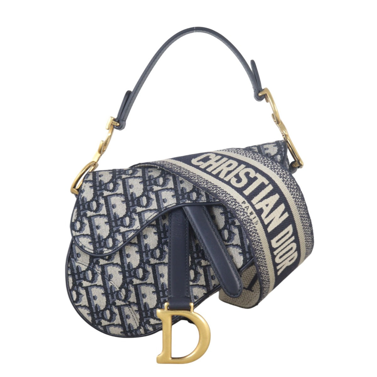 Dior Crossbody Bag Saddle Bag Oblique with Strap Canvas Mini Small Shoulder Bag