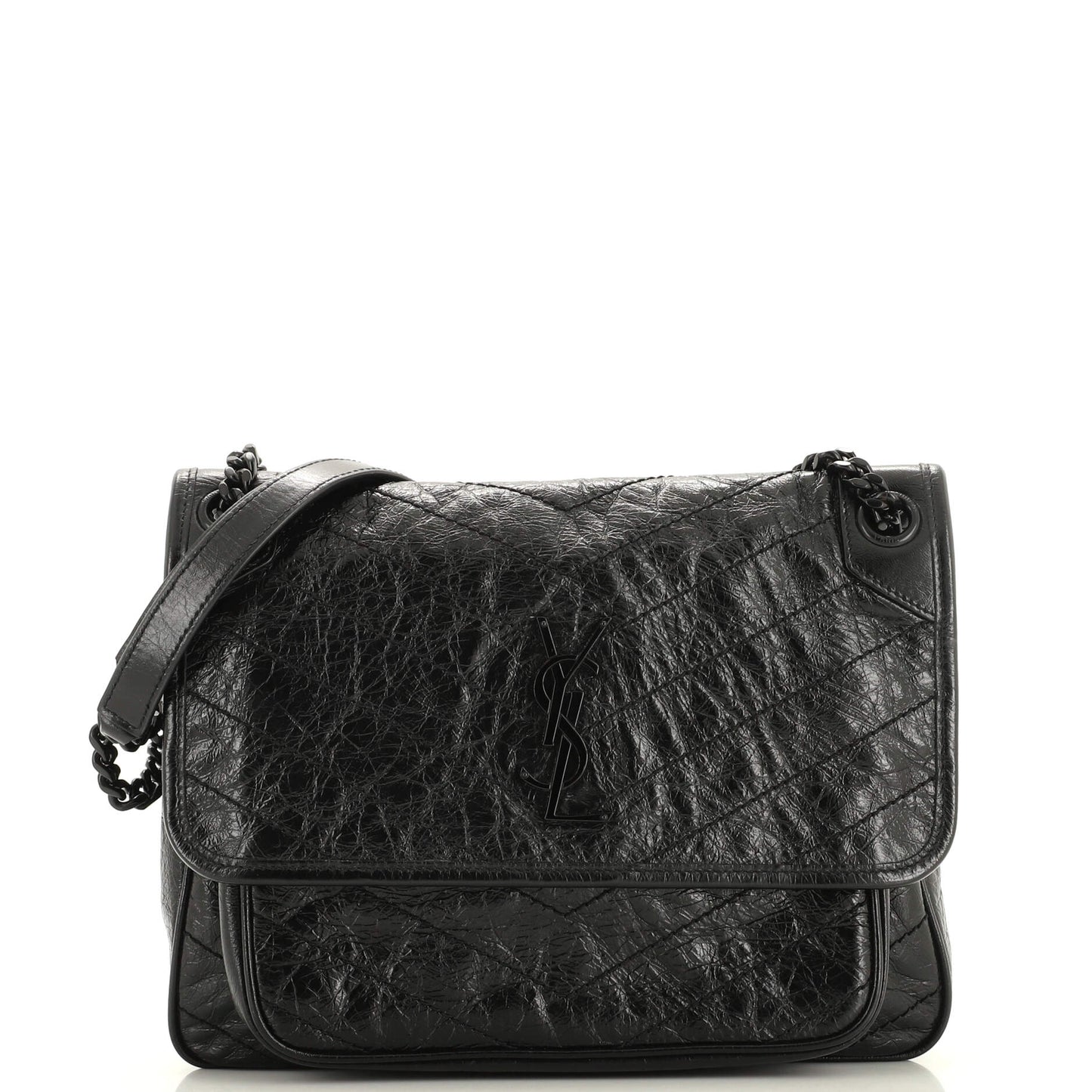 YSL Saint Laurent Luxury Trending Niki Bag Chevron Leather Matelasse Medium Travel Bag Leather Medium 3