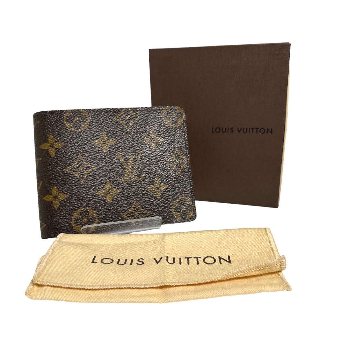 Louis Vuitton Bifold M60026 Bifold Portefeuille Florin Monogram Canvas Brown Wallet Case