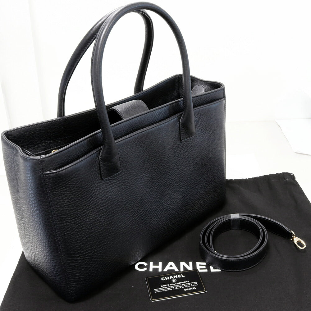 Chanel Soft Caviar Skin Executive 2WAY Tote Bag A15206