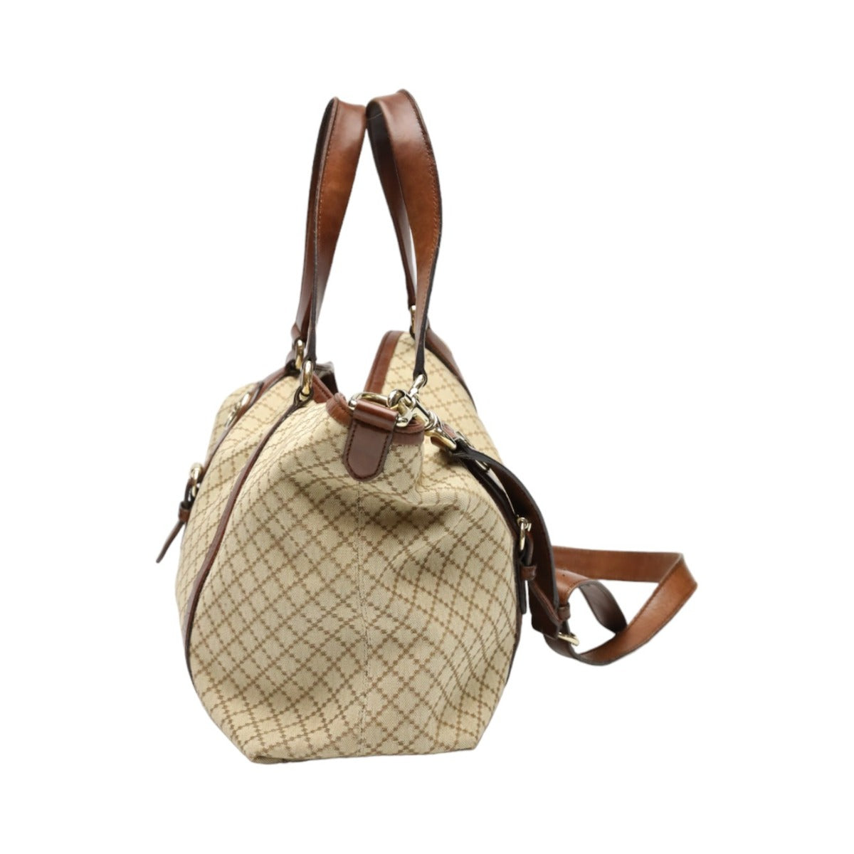Gucci Antique 2WAYShoulder Diamante Canvas Brown Shoulder Bag