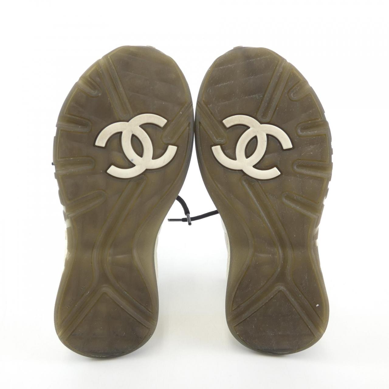 Chanel G38290Y55656 Mesh Suede Sneakers