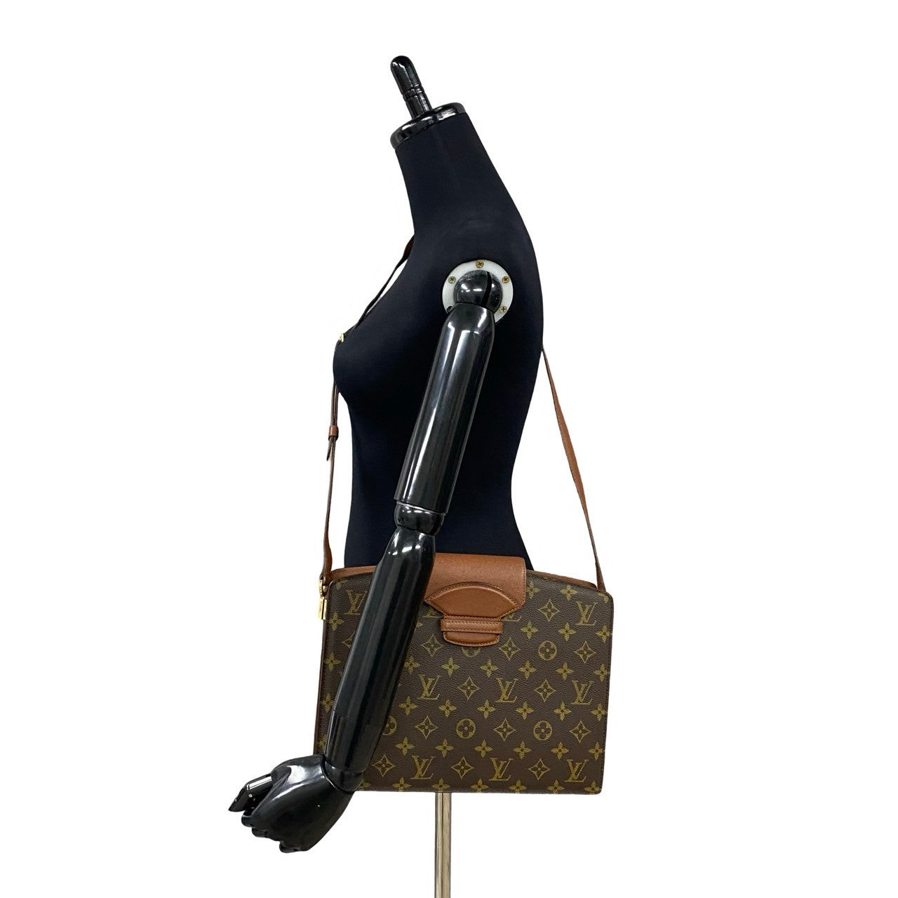 Louis Vuitton M51375 PVC Kurcell Monogram Leather Brown Shoulder Bag