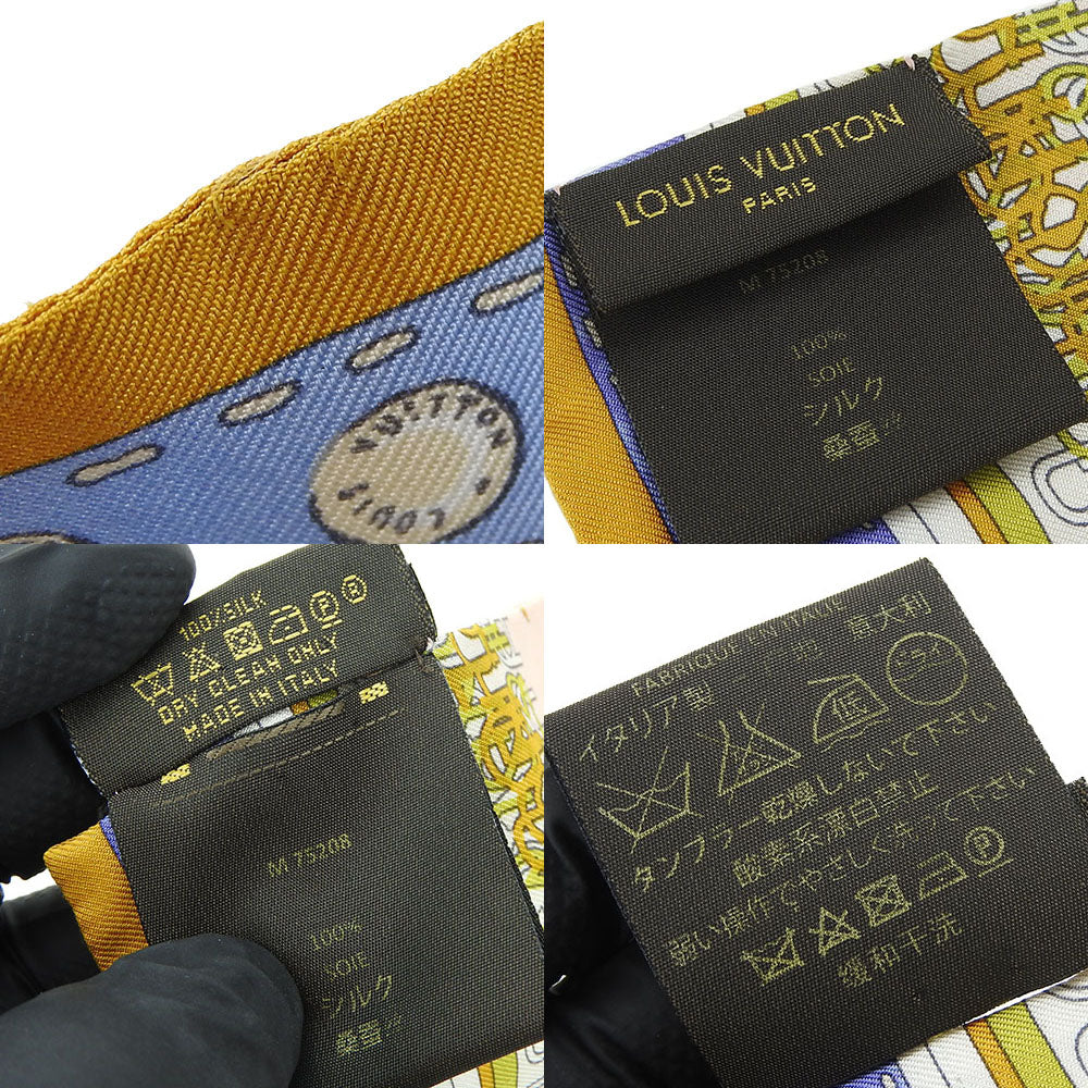 Louis Vuitton scarf M75208 silk Map Bando Monogram Pink