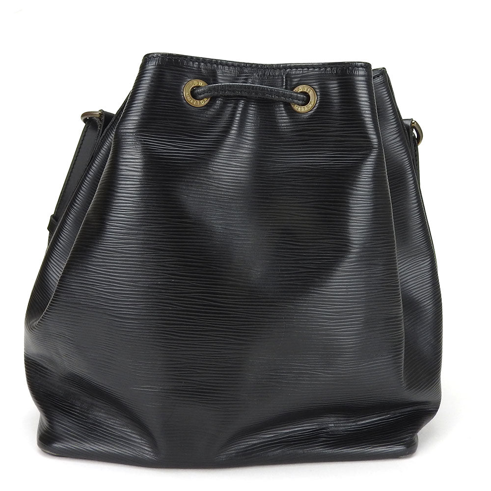 Louis Vuitton M59012 Epi Noir Petit Noe Leather Shoulder Bag