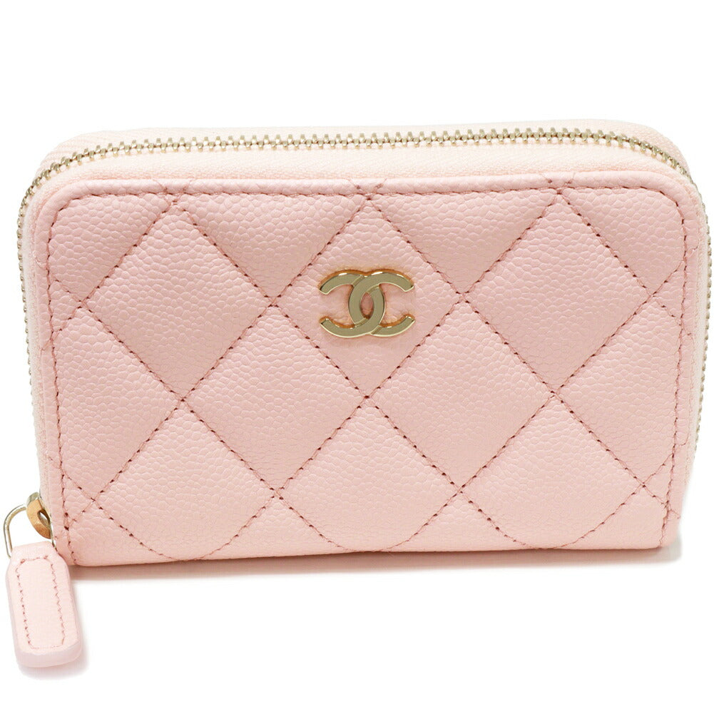 Chanel Caviar Skin Classic Zip Coin Purse Coin Case Bag