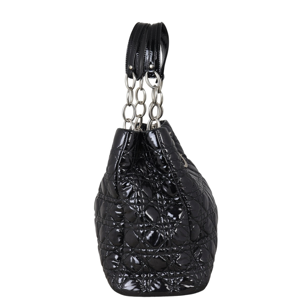 Dior Lady Soft Tote Patent Handbag Large Tote Bag