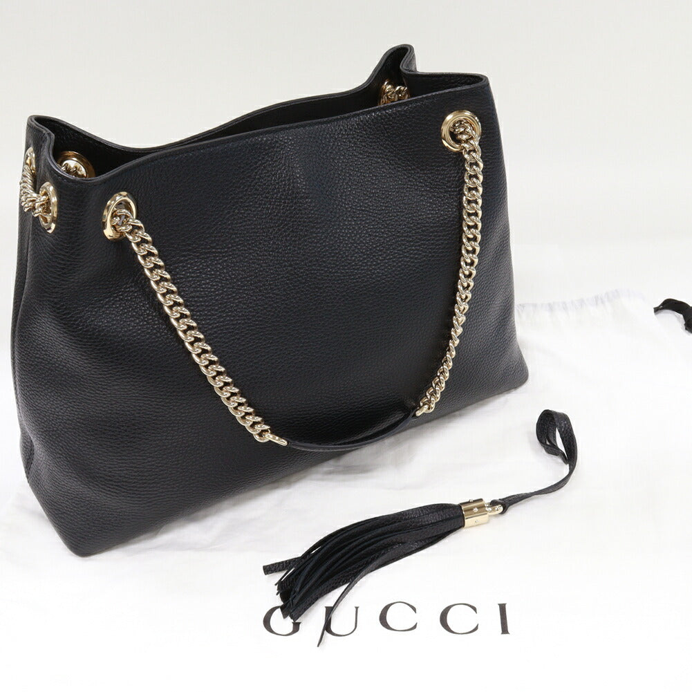 Gucci Calf Soho 2Way Bag Chain Travel Bag