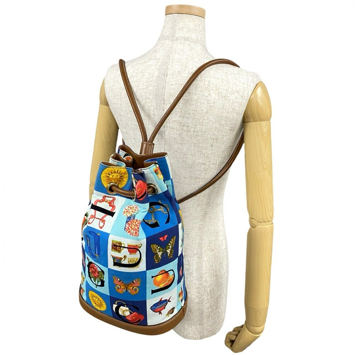 Gucci Backpack , Overall handle Shimo Leather Canvas Multicolor
