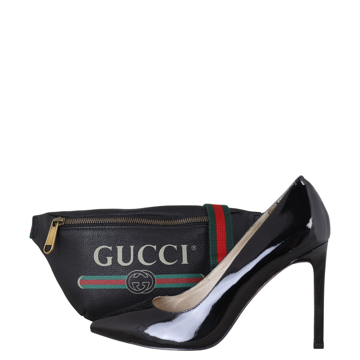Gucci Retro Logo Web Belt Bag