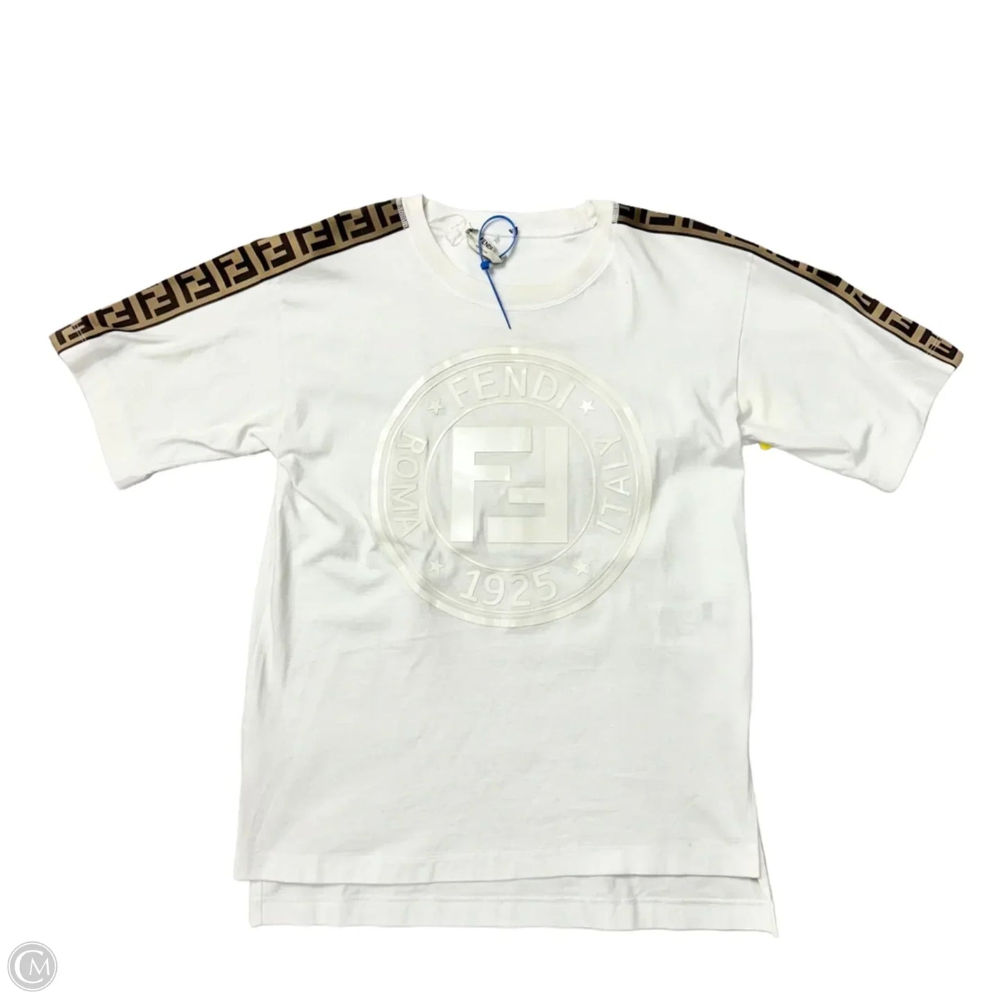Fendi Handbag Top Short Sleeve Luxury Designer By In White Cream