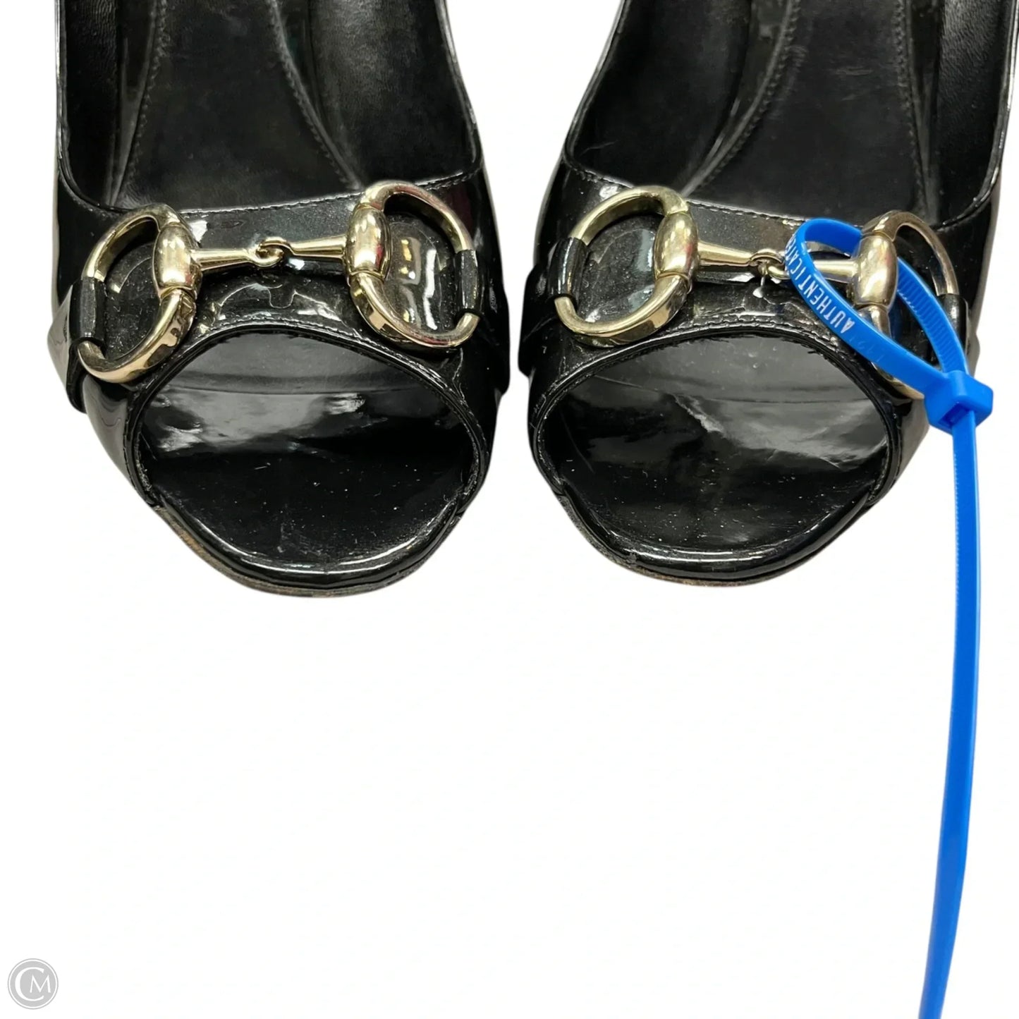Shoes Luxury Designer By Gucci In Black, Size: 10