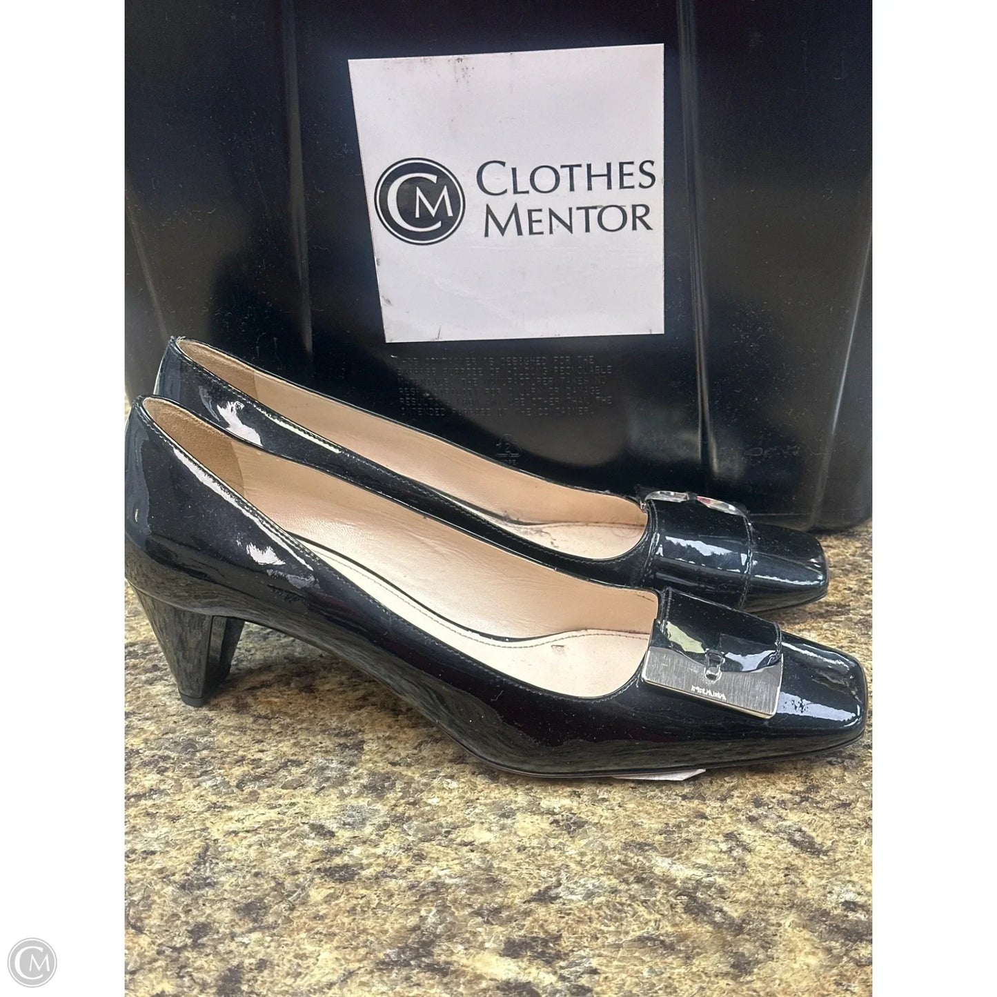 Prada Shoe s Heels Block By In Black Shoes