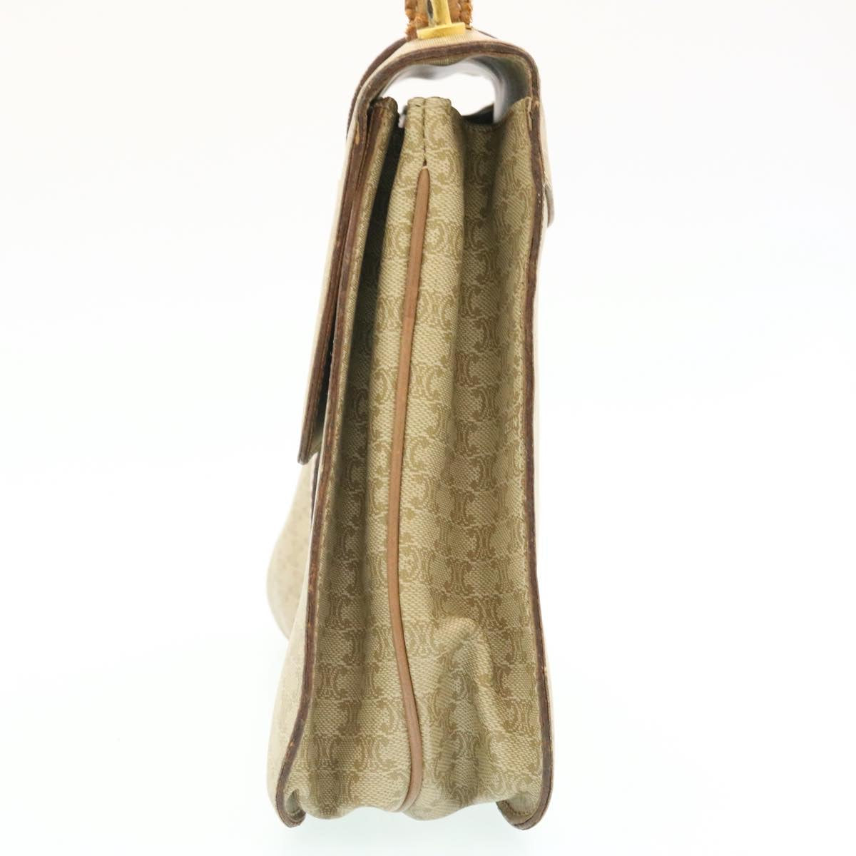Luxury Macadam Circle Way Shoulder Hand Bag Leather Beige Shoulder Bag