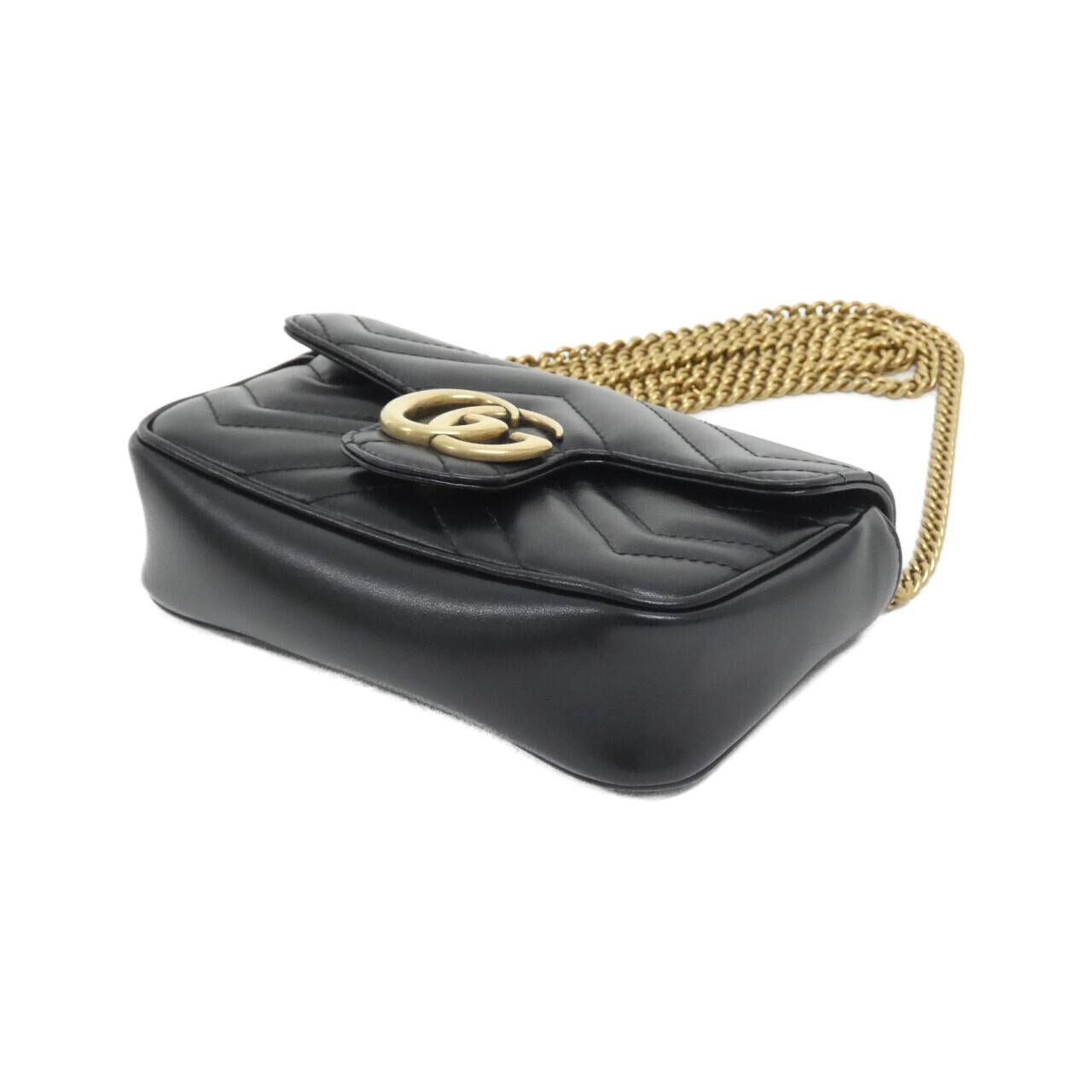 Gucci Marmont Quilting Chevron Shoulder Bag Leather Bag 1