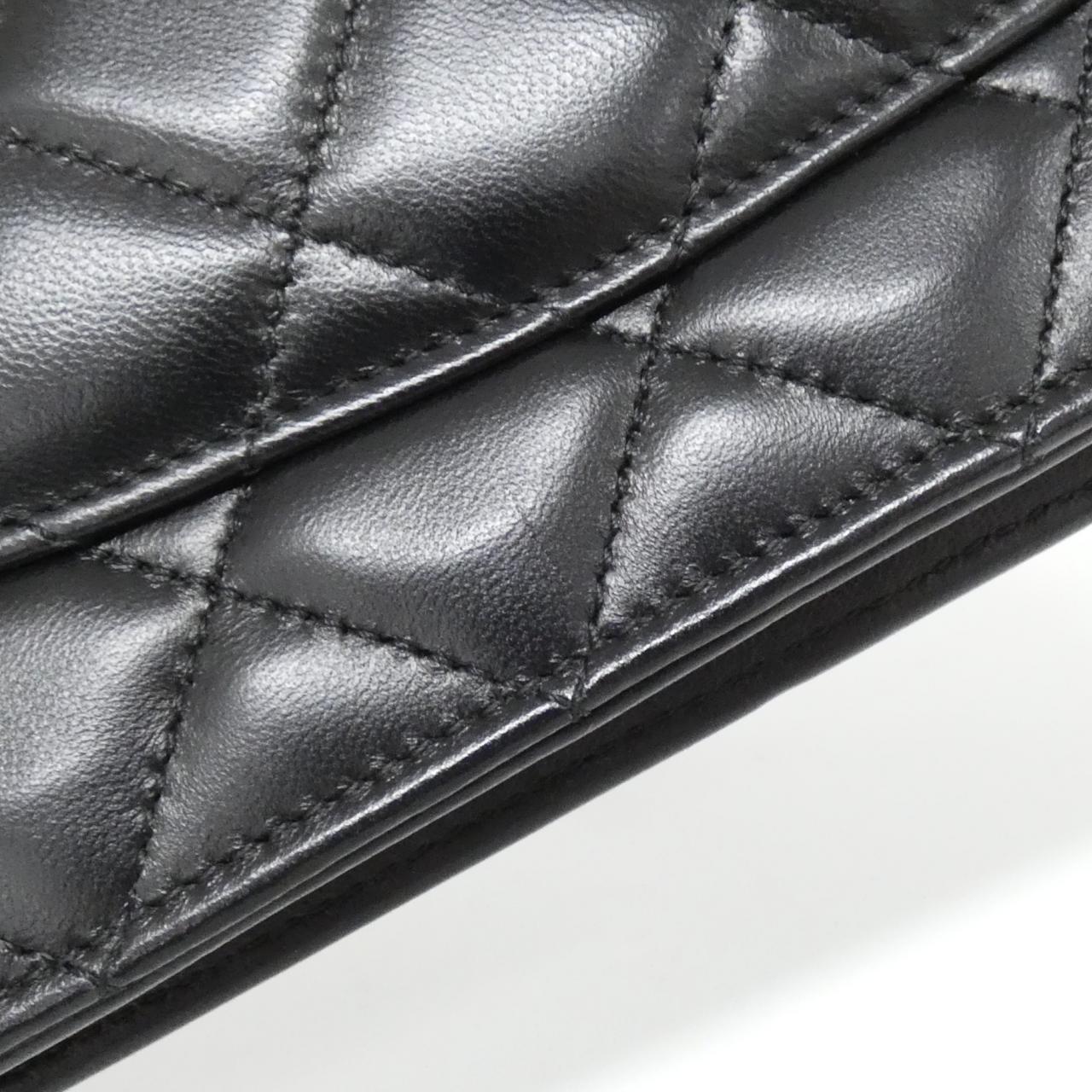 Chanel Timeless Classic Line Lambskin Chain Wallet
