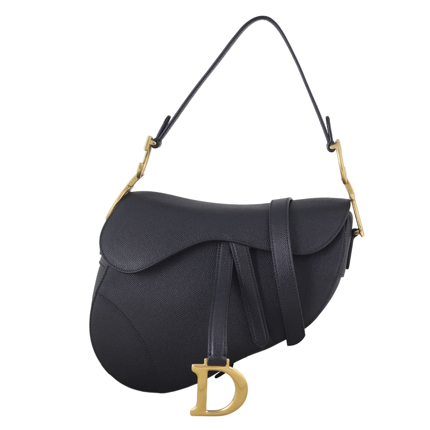 Dior Crossbody Bag Saddle Bag with Strap 4 Black Shoulder Bag