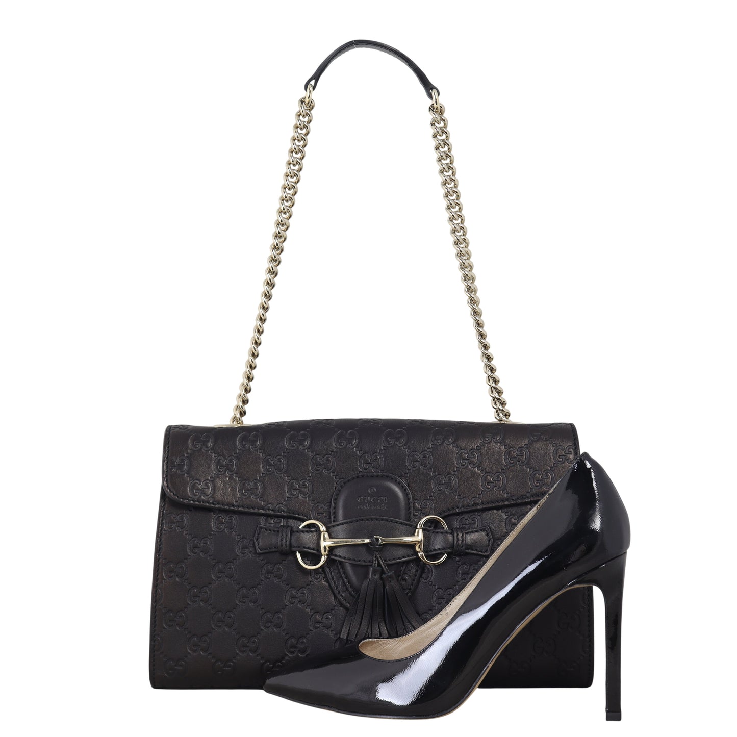 Gucci Emily Guccissima Medium Chain Shoulder Bag