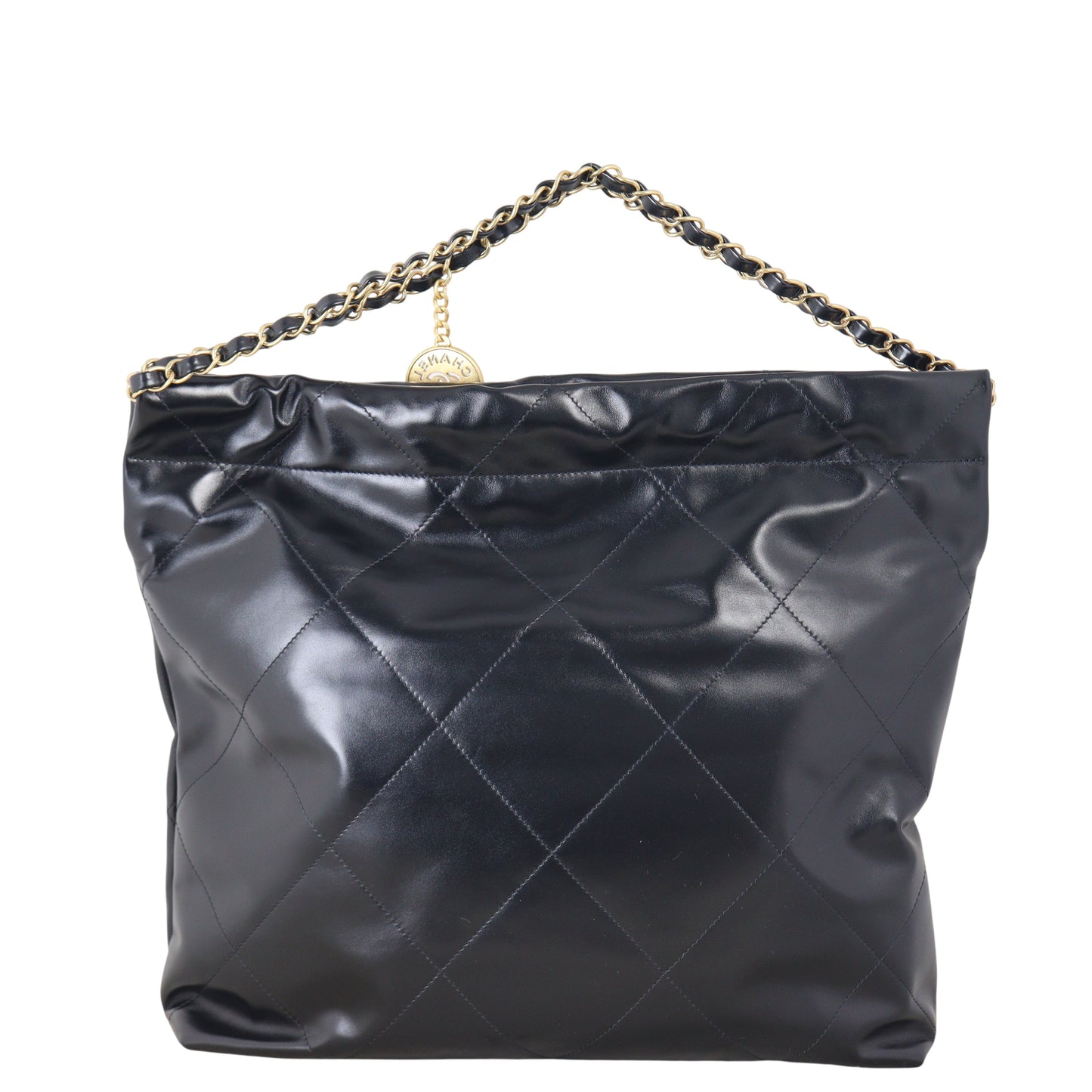Chanel 22 Hobo Quilted Black Shoulder Bag Small 16012026