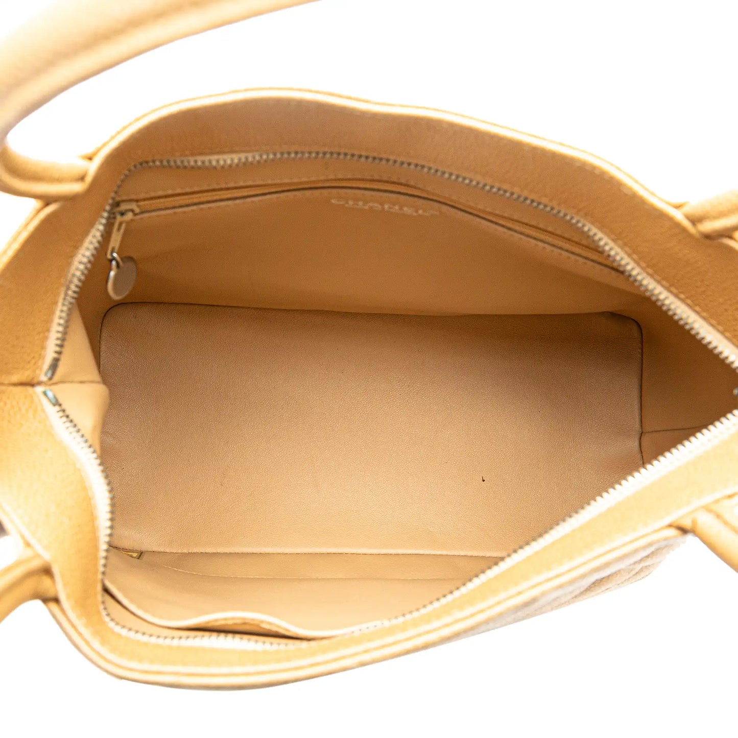 Yellow Chanel Caviar Medallion Tote