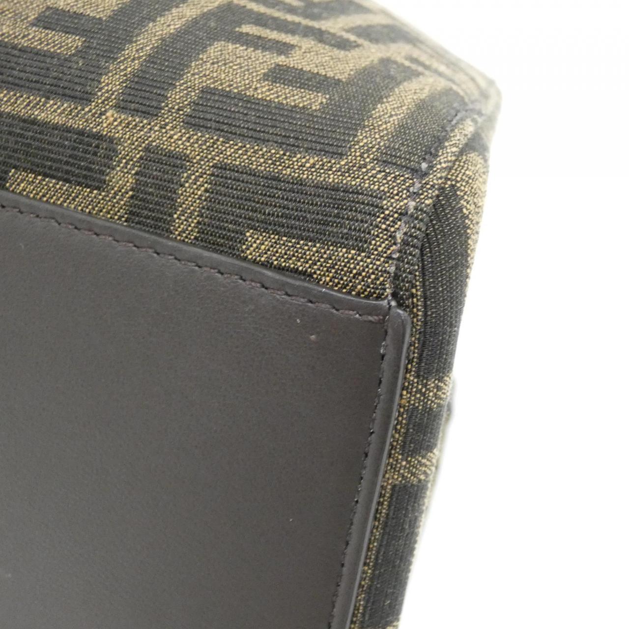 Fendi Origami Calf Shoulder Bag Canvas Medium Calf Shoulder Bag