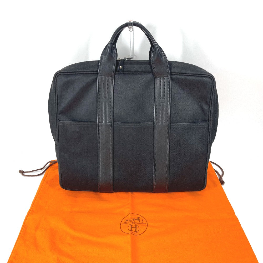 Hermes Business Bag 2Way Acapulco Odinatur Nylon Black Travel Bag