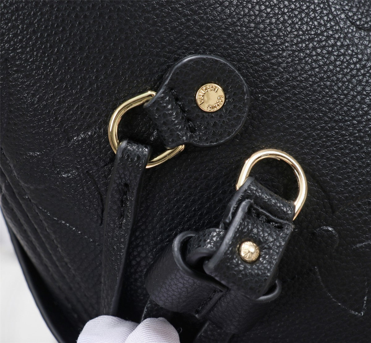 Louis Vuitton Neverfull MM Empreinte , 12.2in Monogram Black Shoulder Bag