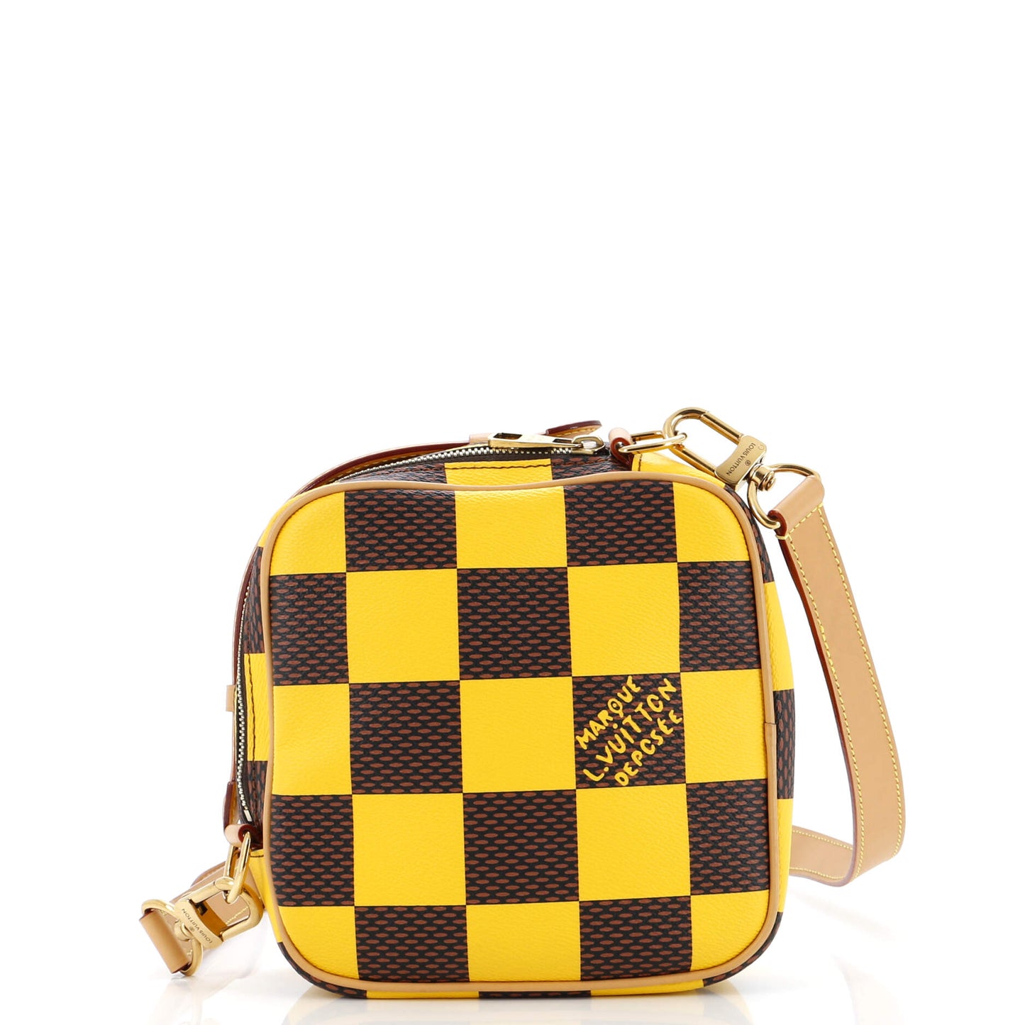 Louis Vuitton Chess Messenger Bag Damier Pop Coated Canvas Travel Bag