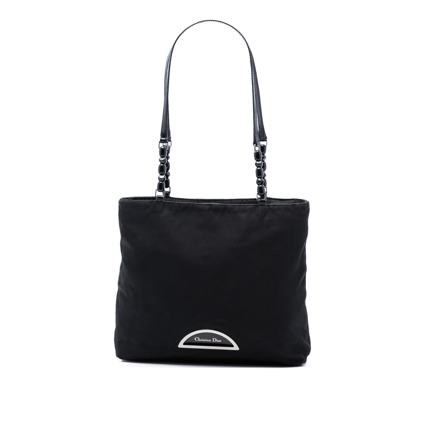 Dior Handbag Malice Tote Nylon Black Tote Bag