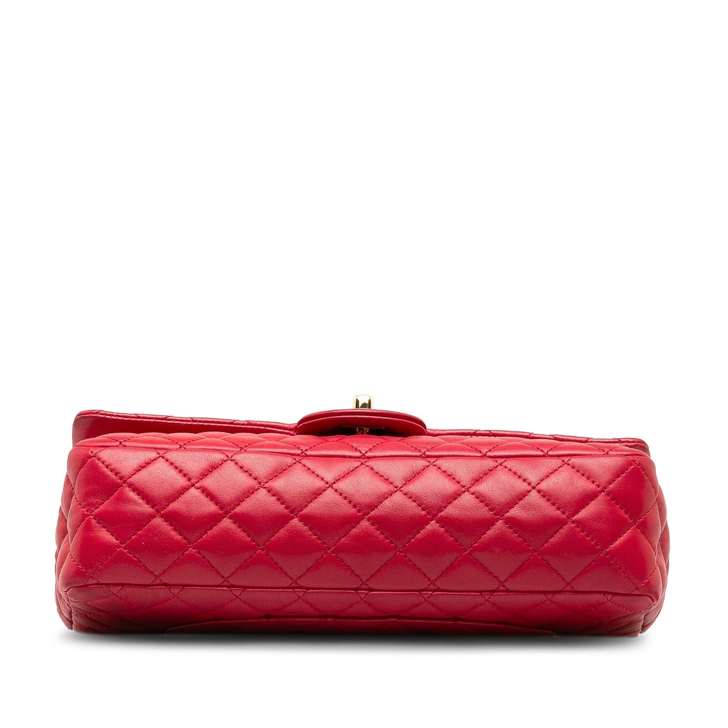 CHANEL Medium Lambskin Valentine Heart Charms Single Flap Shoulder Bag