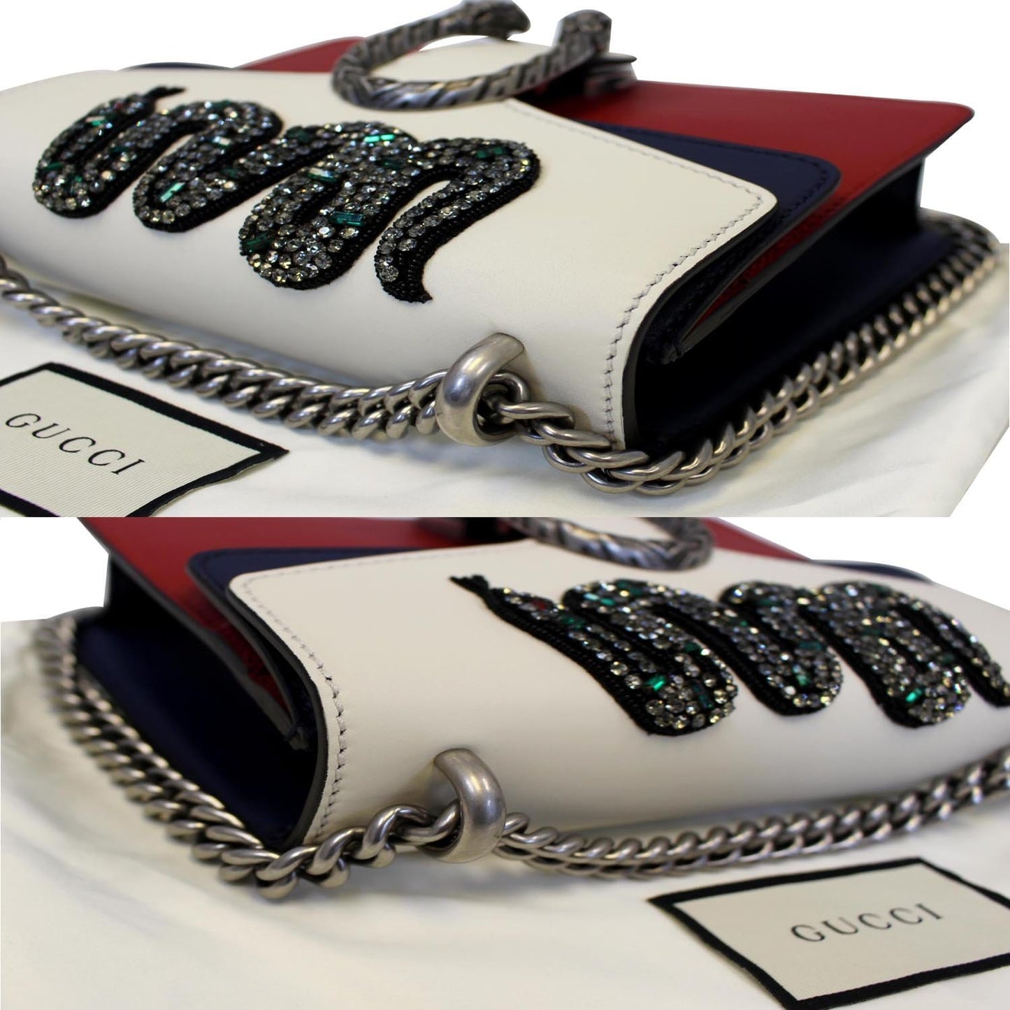 Gucci Dionysus Crystal Embroidered Snake Shoulder Bag Off Mini