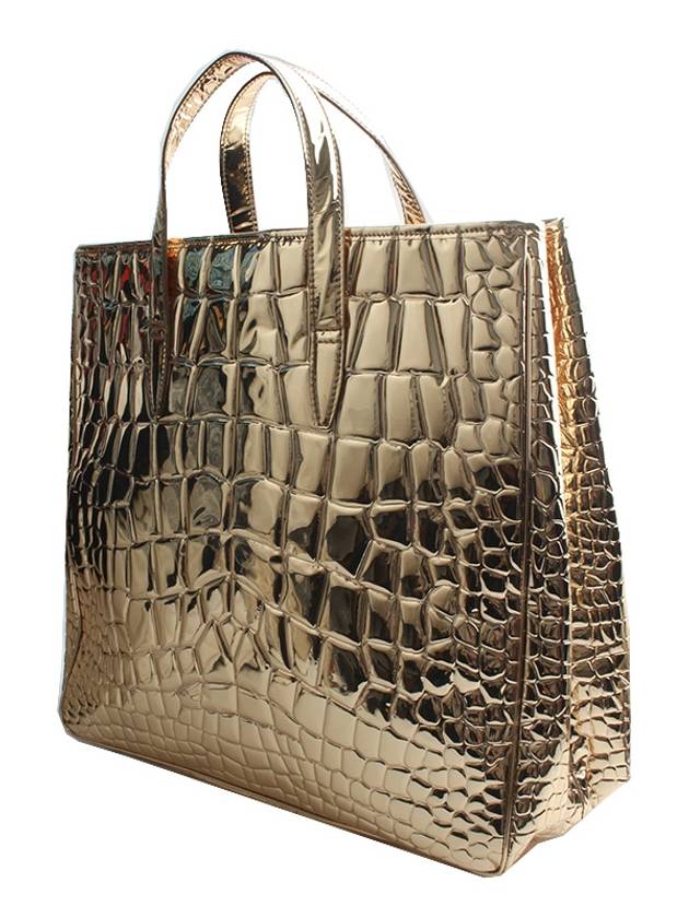 YSL Saint Laurent Saint Laurent Trending Wani Pattern Big Shopper Gold Tote Bag