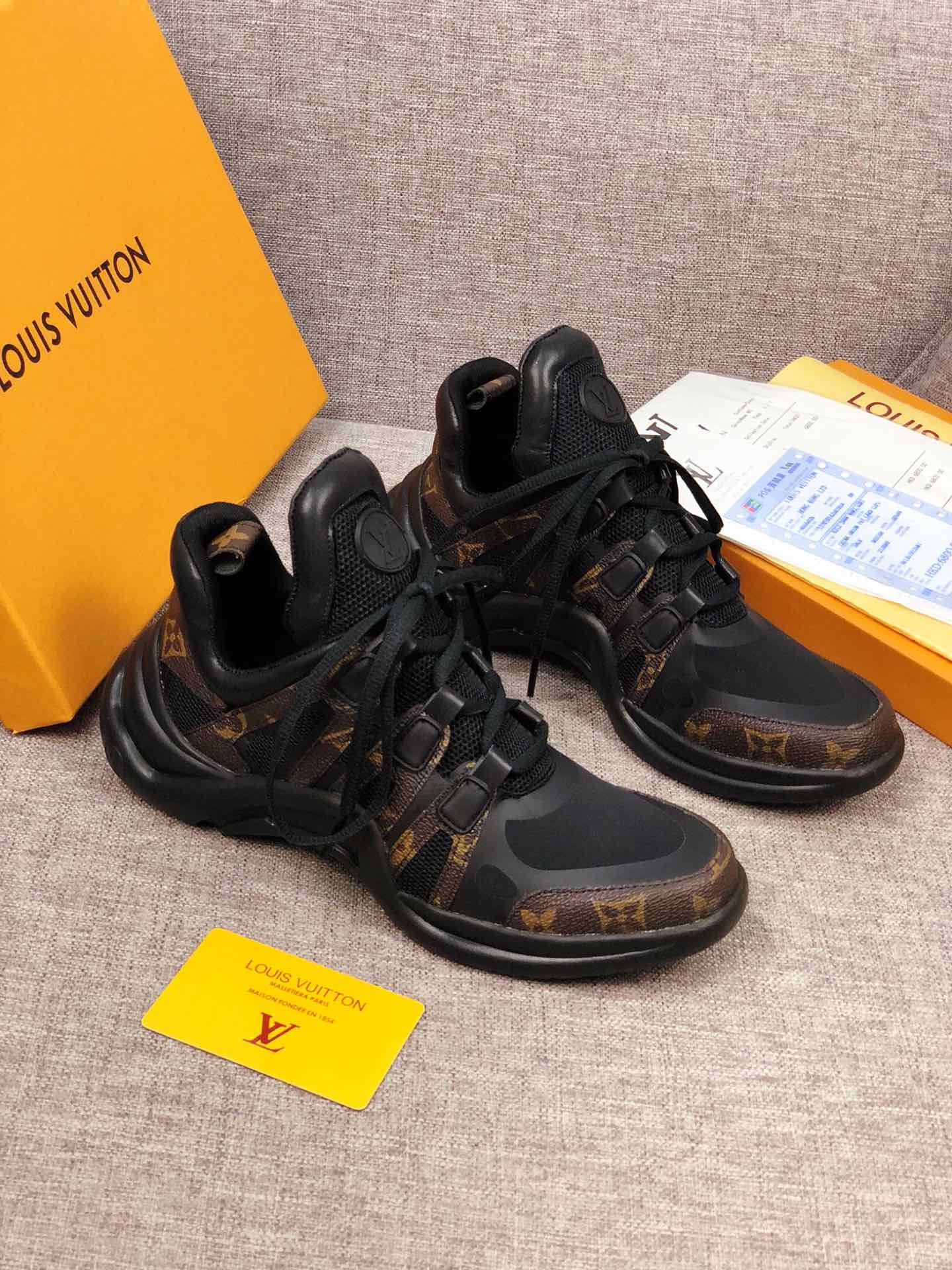 reeby bags - Louis Vuitton Archlight Black Brown Sneaker