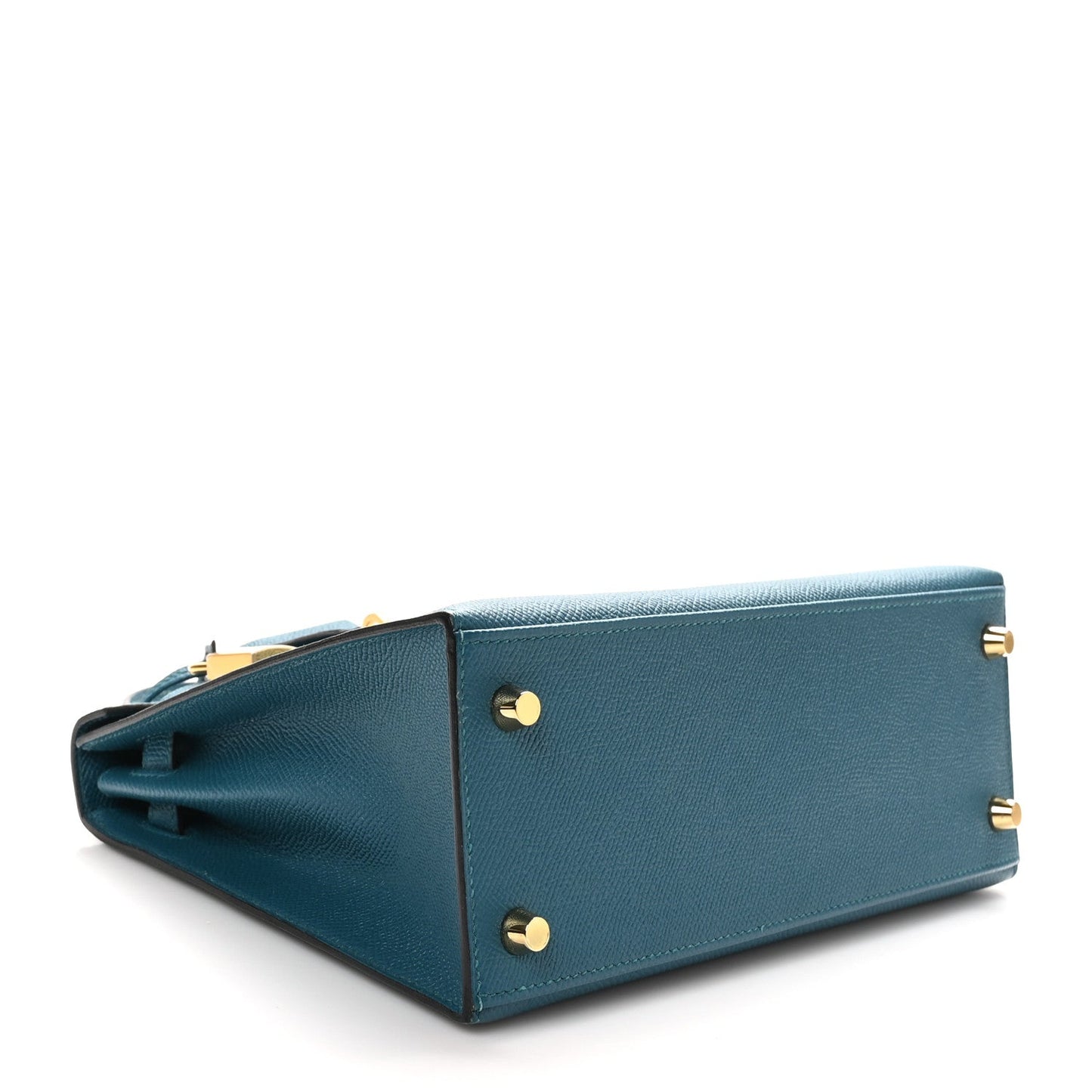 Hermes Epsom Kelly Sellier Vert Bosphore Handbag Travel Bag